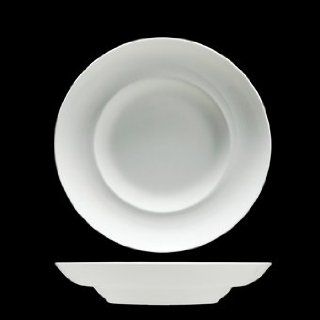 Fortessa China Spirale 12.25" Couped Rim Bowl  Rimmed Soup Bowls  Patio, Lawn & Garden