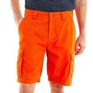 St. Johns Bay Essential Cargo Shorts, Orange, Mens