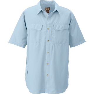 Gravel Gear UPF 30 Quick Dry Polyester Ripstop Shirt   Short Sleeve, Dusk Blue,