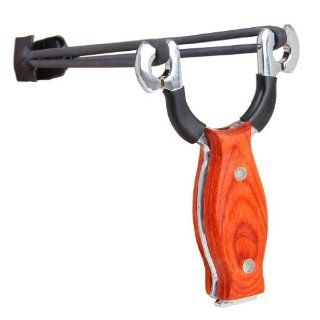 AXE Pro Wood Handle Stainless Steel Slingshot Outdoor Hunting Catapult Tomahawk  Natural Slingshot  Sports & Outdoors