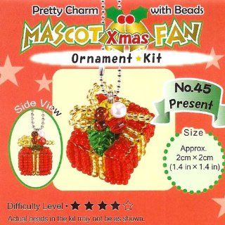 Create Your Own Miyuki Mascot Bead Charm Christmas Ornament Kit   Wrapped Gift