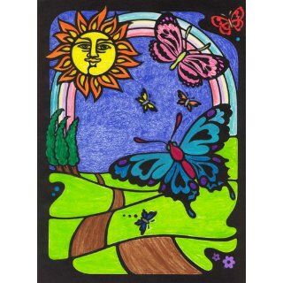 Butterfly Stained Glass Coloring Book (Dover Nature Stained Glass Coloring Book) Ed Sibbett Jr. 9780486248202 Books
