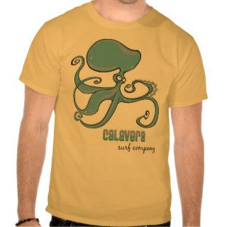 Octopus   Calavera Surf Company T shirts