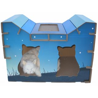 Go Pet Club House Style Night Sky Cat Scratch Board Go Pet Club Cat Beds