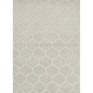 Hand woven Solids Solid Pattern Grey Rug (5 X 8)