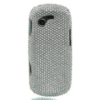 Samsung Gravity 3 T479 Full Diamond Case   Silver Cell Phones & Accessories