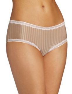 Warner's Women's Secret Makeover Striped Hipster Panty, Toasted Almond, X Large Warner Panties For Women