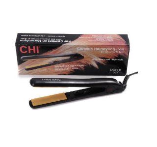 CHI Pure Color Nano Ceramic Titanium Flat Hair Iron Hair Straightener Styler, 1 Inch (black)  Flattening Irons  Beauty