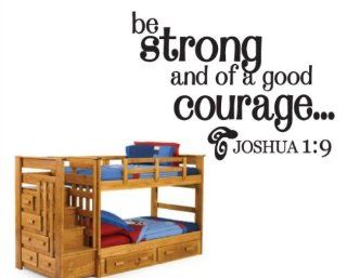 Be Strong and of a Good Couragescriptural Christian Vinyl Wall Decal Mural Quotes Words Cl036bestrongii7   Wall Decor Stickers  