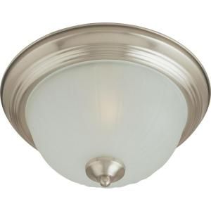 Illumine 2 Light Satin Nickel Flush Mount with Frosted Glass CLI MA4947149