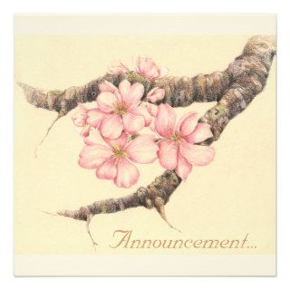 Apple Blossom Branch, Custom Announcements