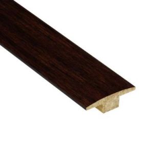 Home Legend Strand Woven Walnut 7/16 in. Thick x 2 in. Wide x 47 in. Length Bamboo T Molding HL205TM47