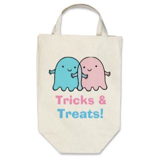 Cute Ghost Friends Canvas Bags