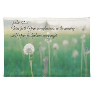 Psalm Morning and Night Place Mats