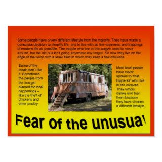 Lifeskills, Citizenship, Fear of the unusual Poster