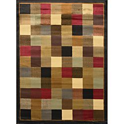 Brown Contemporary Heat set Rug (5'2 x 7'2) 5x8   6x9 Rugs