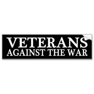 Veterans Against the War Bumper Sticker