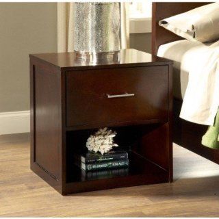 Modus Furniture 3C2281 Modera Two Drawer Nightstand, Chocolate Brown   Chocolate Brown End Tables