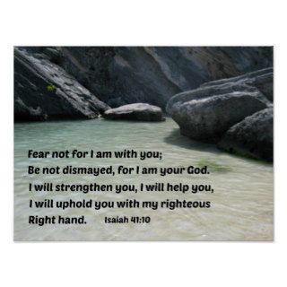 Isaiah 4110 Fear not for I am with youPrint