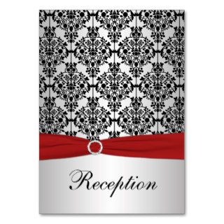 PRINTED RIBBON Red, Silver, Black Enclosure Card Business Card