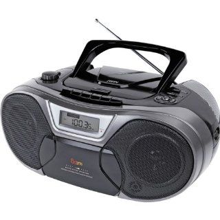 jWin JXCD483 Portable AM/FM  CD Player with Cassette Player   Players & Accessories