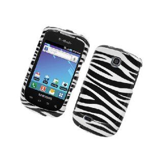 Samsung Dart T499 SGH T499 Black White Zebra Stripe Glossy Cover Case Cell Phones & Accessories