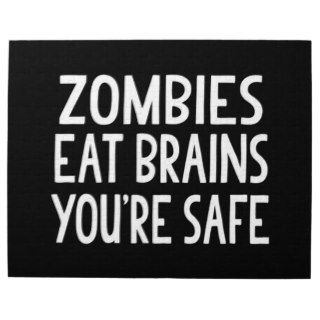 Zombies Eat Brains, You're Safe Jigsaw Puzzles