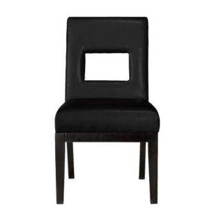Home Decorators Collection Oscar Black Bonded Leather Dining Chair 0281300210
