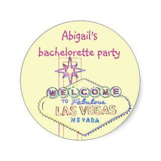 Las Vegas Bachelorette Party Stickers