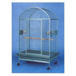 Extra Large Wrought Iron Bird Cage Parrot Cages Macaw Dometop 40"x30"x67" *Green Vein*  Domed Birdcages 