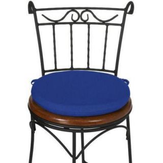 Blue Sunbrella Round Outdoor Chair Cushion 1572720310