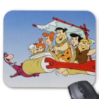 Fred Flintstone Wilma Barney and Betty Pebbles Bam Mouse Pads