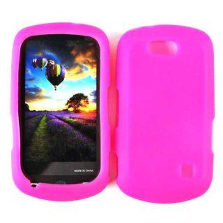 ZTE GROOVE X501 MAGENTA HOT PINK SOFT GEL RUBBER ACCESSORY Cell Phones & Accessories