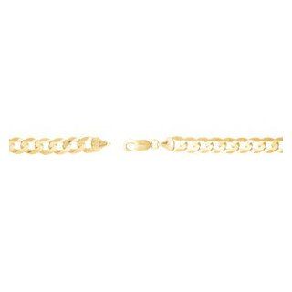 14K Yellow Gold Curb Chain by US Gems Jewelry