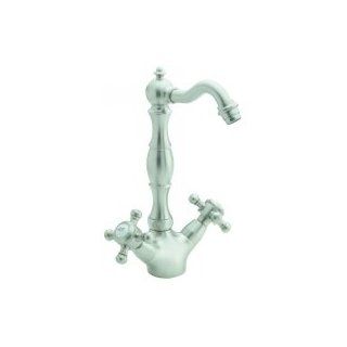 California Faucets 5409 PVD Polished Brass Santa Barbara Single Hole Bar Faucet with Swivel Spout   Bar Sink Faucets  