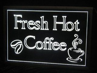 LED lightup coffee window sign carved acrylic 24"x16" deli convenience cafe or bagel shop Kitchen Products Kitchen & Dining