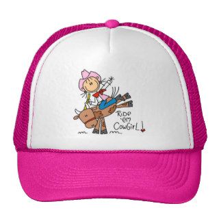 Stick Girl Ride Em Cowgirl Tshirts and Gifts Trucker Hats