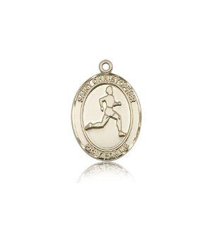 14kt Gold St. Christopher/Track & Field Medal Jewelry