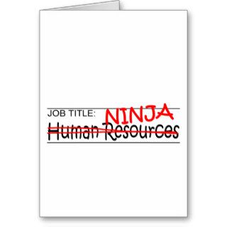 Job Title Ninja   HR Greeting Cards