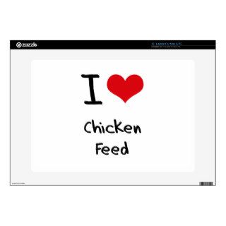 I love Chicken Feed 15" Laptop Decal
