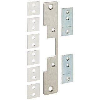 HES Stainless Steel 503 Faceplate for 5000 Series Electric Strikes for Cylindrical Locksets Includes Universal Mounting Tabs, Satin Stainless Steel Finish