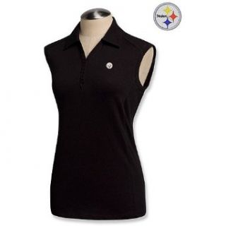 Cutter & Buck Pittsburgh Steelers Women's Sleeveless Polo 3X Large  Sports Fan Polo Shirts  Sports & Outdoors