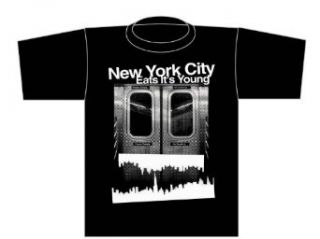 How To Make It In America New York City Eats It's Young T Shirt (Medium, Black) Movie And Tv Fan T Shirts Clothing
