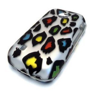 Tracfone LG 505c Color Leopard HARD Case Skin Cover Protector Accessory Straight Talk Cell Phones & Accessories