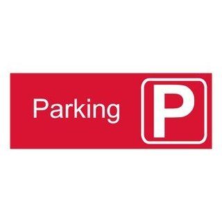 Parking Sign EGRE 505 SYM White on Red Parking Control  Business And Store Signs 