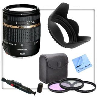 Tamron AF 18 270mm f/3.5 6.3 VC PZD All In One Zoom Lens for Canon With CS Starters Kit Includes 3 Piece Professional Filter Kit, Tulip Lens Hood, Lens Cleaning Pen & CS Microfiber Cleaning Cloth  Camera Lenses  Camera & Photo