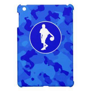 Blue Camo; Camouflage Basketball iPad Mini Case