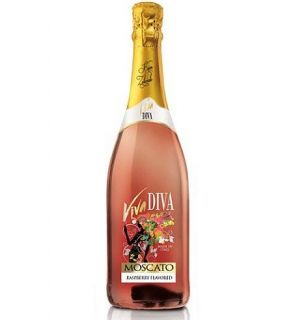 Viva Diva Moscato Raspberry Flavored 750ML Wine