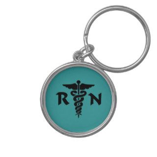 RN Medical Symbol Keychains