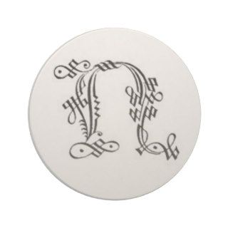 Gothic Letter N Coaster